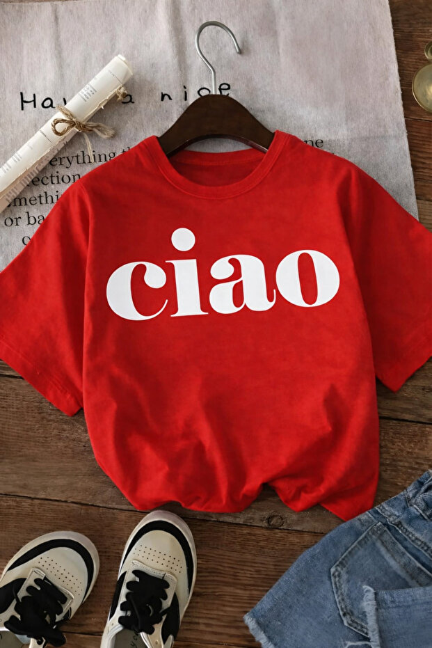 Ciao Printed Unisex Children's T-Shirt 5Gh6