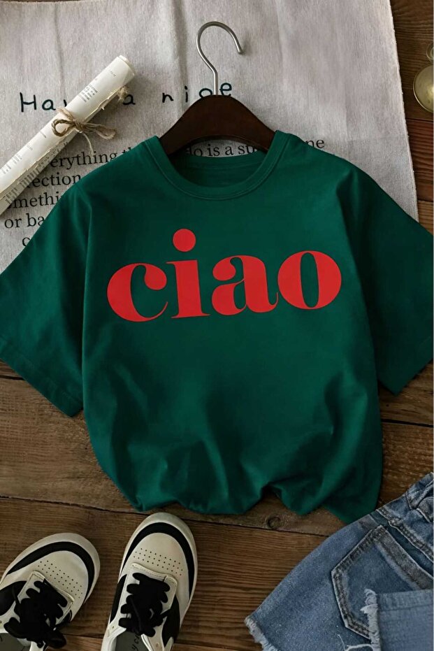 Ciao Printed Unisex Children's T-Shirt 5Gh6