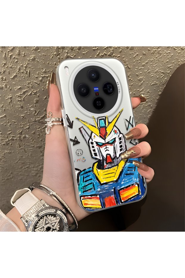 حافظة حماية متوافقة مع Vivo X300 بتصميم روبوت أنيق للرجال