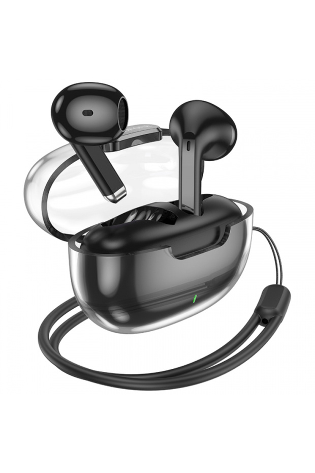 Handsfree Bluetooth BW46 Ice Flake, TWS, Μαύρο