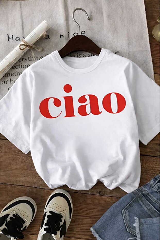 Ciao Printed Unisex Children's T-Shirt 5Gh6