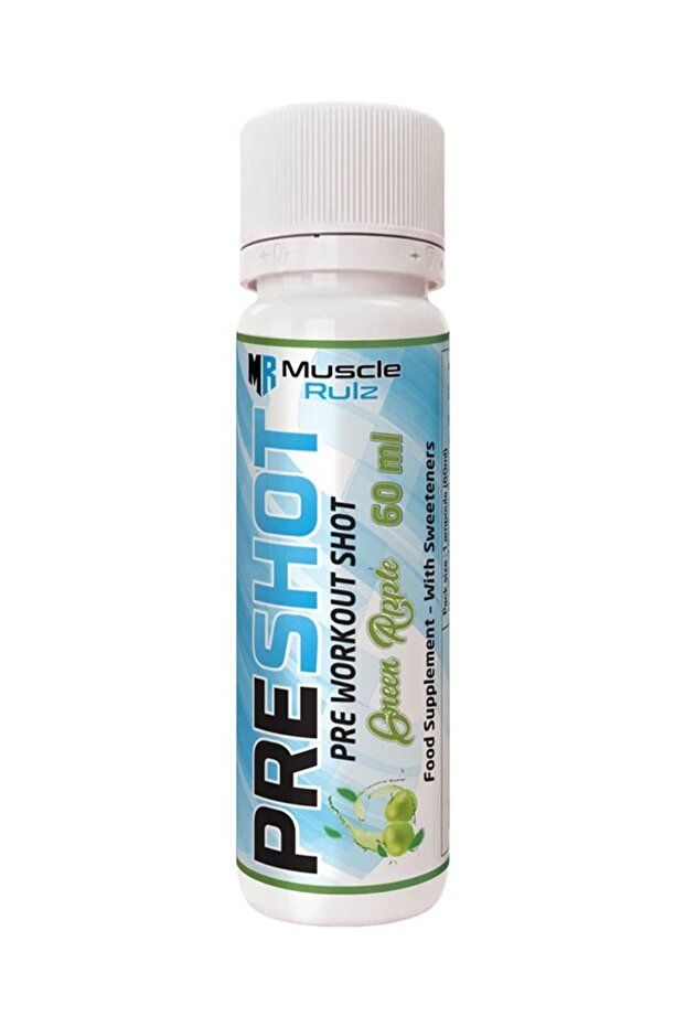 Pre Shot GREEN APPLE – 60 ml Pre-Workout Boost 12/pack