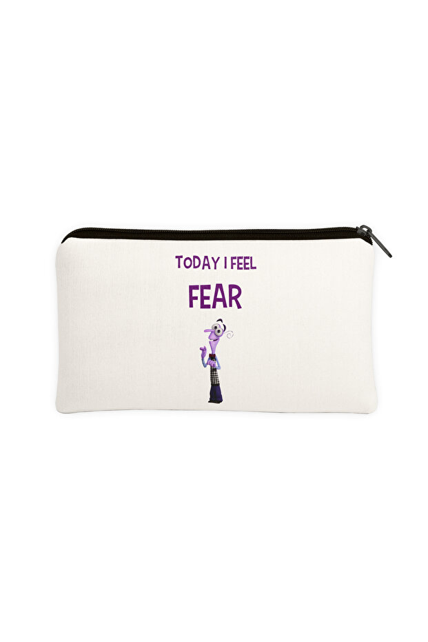 Ters Yüz I Feel Fear (Scared) Printed Pen Holder - Clutch
