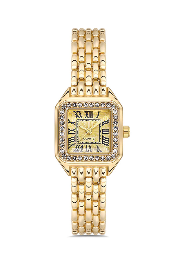 Women's Square Stone Minimal Wristwatch Tctsr008006S0513
