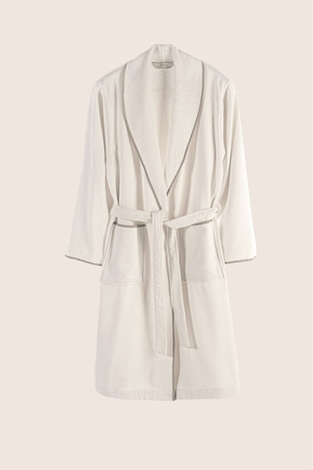 Dolce Bamboo Bathrobe Set Beige - 2