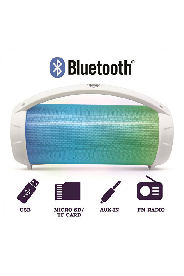 Boxa bluetooth cu lumini si microfon - 2