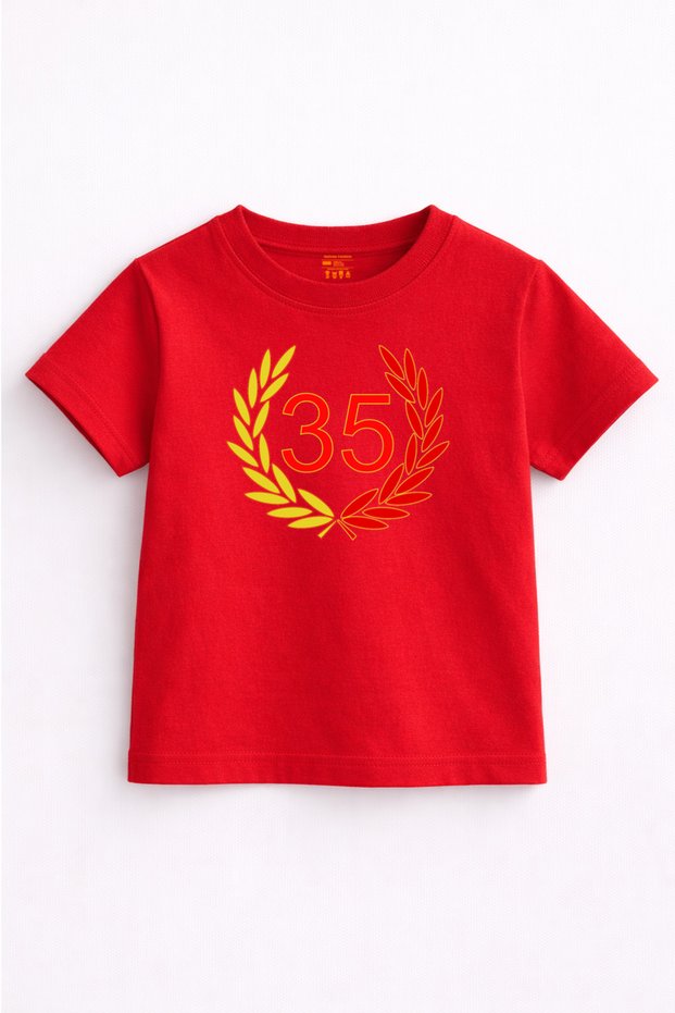 35 Minimal – Izmir City Series Wreath Printed Children's T-Shirt
