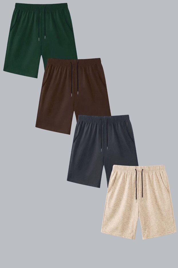 Kids Unisex Summer Shorts/Capri 4-Piece Super Deal Set Comfortable Fit 9 Colors Trending Product