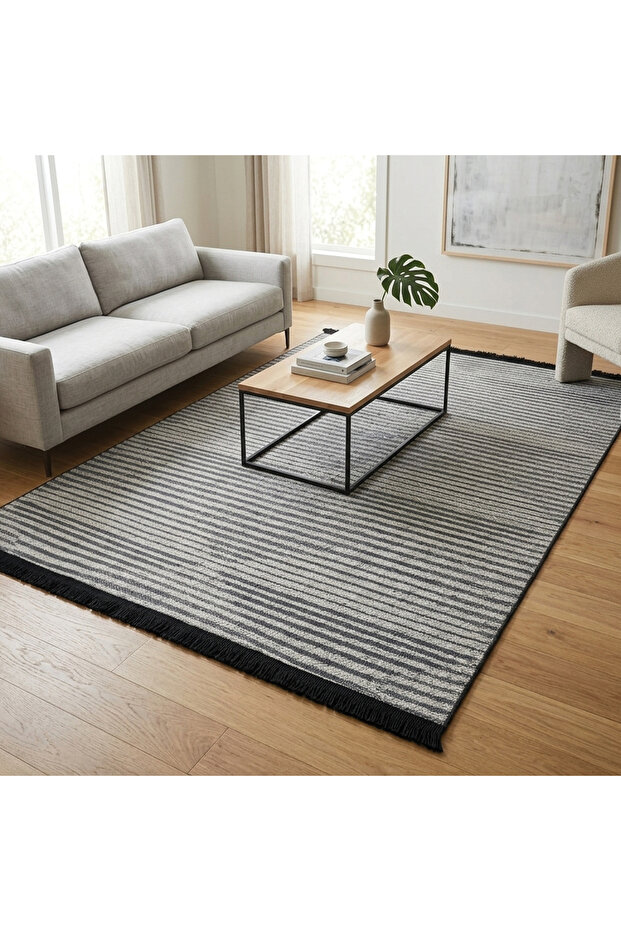 Efes 05 Non-Slip Woven Base Living Room Kitchen Living Room Hallway Carpet