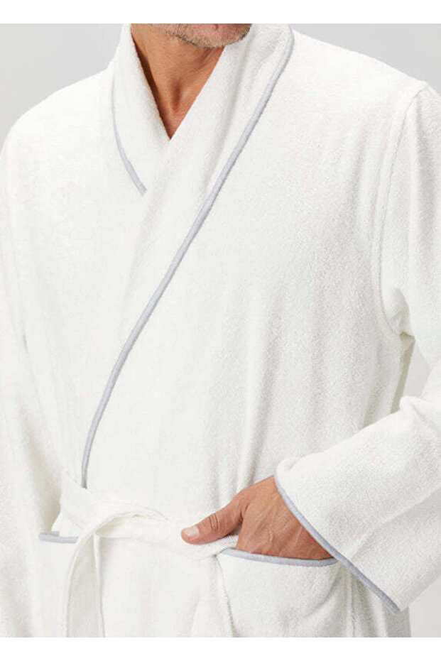 Dolce Bambu Bathrobe Set Blue - 5