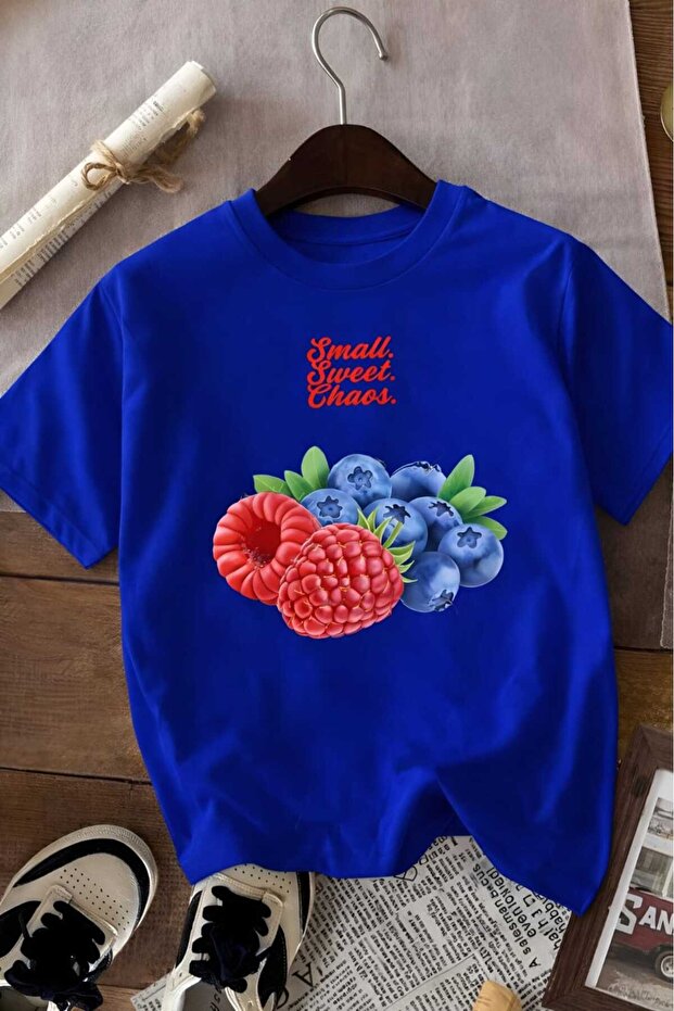 Blackberry Printed Unisex Children's T-Shirt 7Gh1