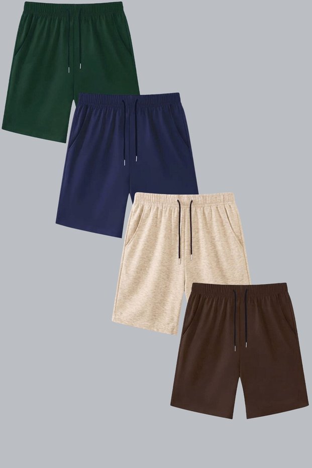 Kids Unisex Summer Shorts/Capri 4-Piece Super Deal Set Comfortable Fit 9 Colors Trending Product