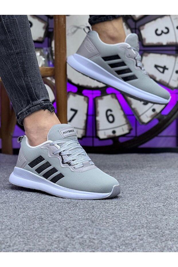 Unisex Comfortable Lightweight Sole Lace-Up Model Sports Shoes Sneaker