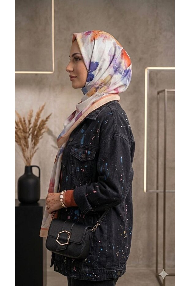Patterned cotton shawl - 2