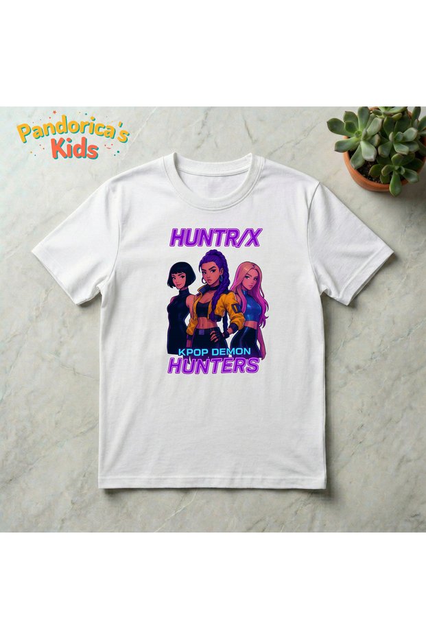 Pandorica's Kpop Demon Hunters Design Cotton Unisex Kids T-Shirt