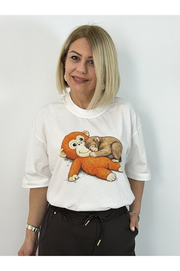 1036 Monkey Punch Printed Tshirt - 3