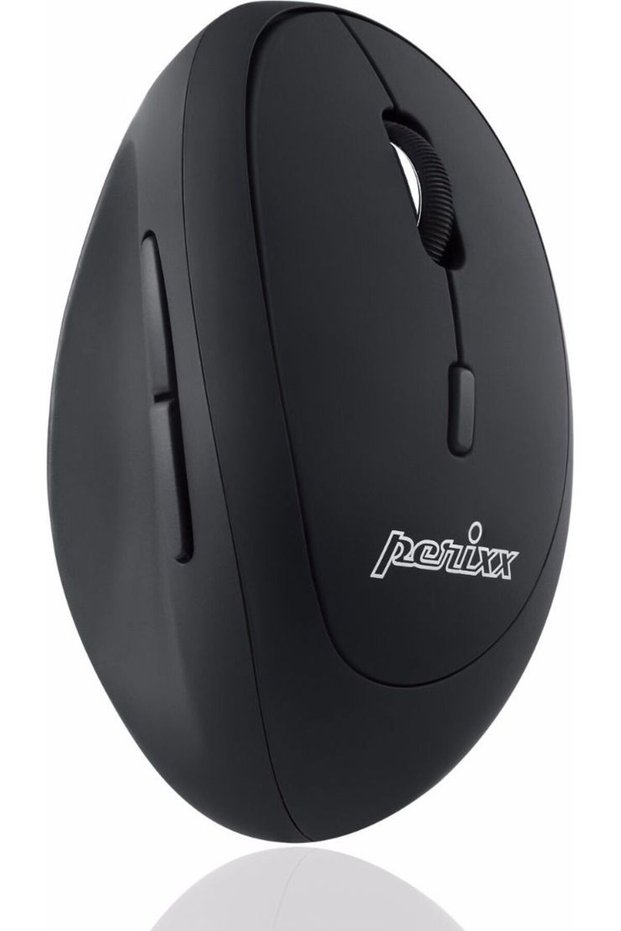 Mouse wireless PERIMICE-719 optic vertical silențios negru