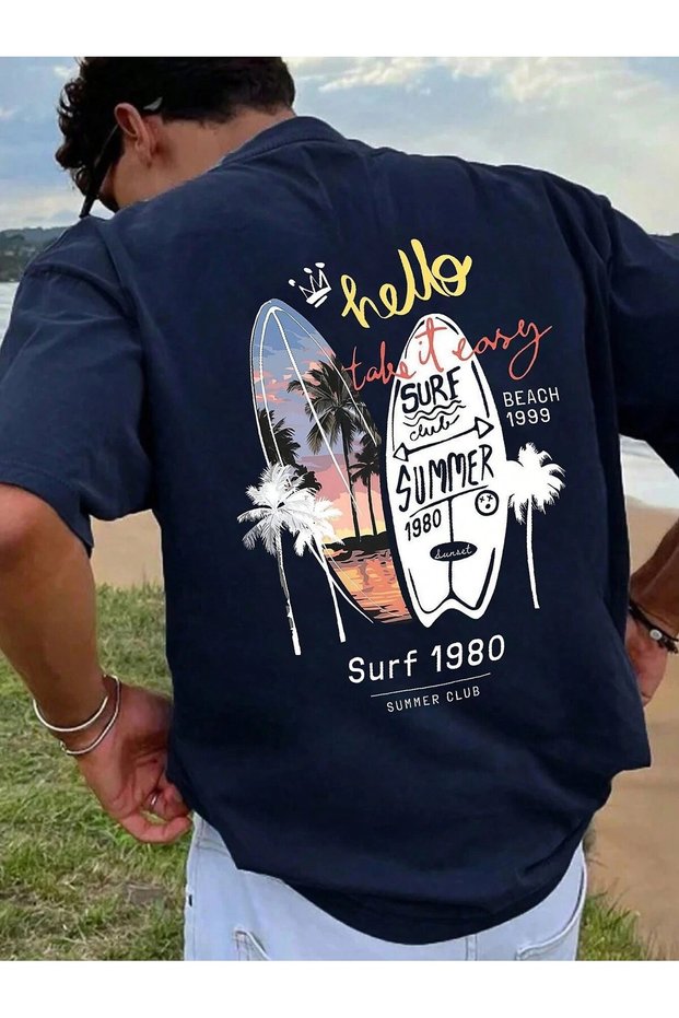 Sea Print, Men's T-Shirt T-Shirt