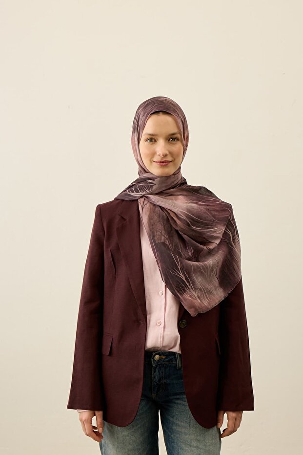 Silhouette Pattern Aya Kras Shawl - 1