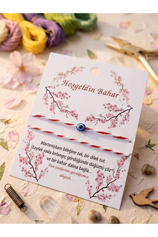 Nazar Beaded Marteniçka Spring Bracelet Set of 2