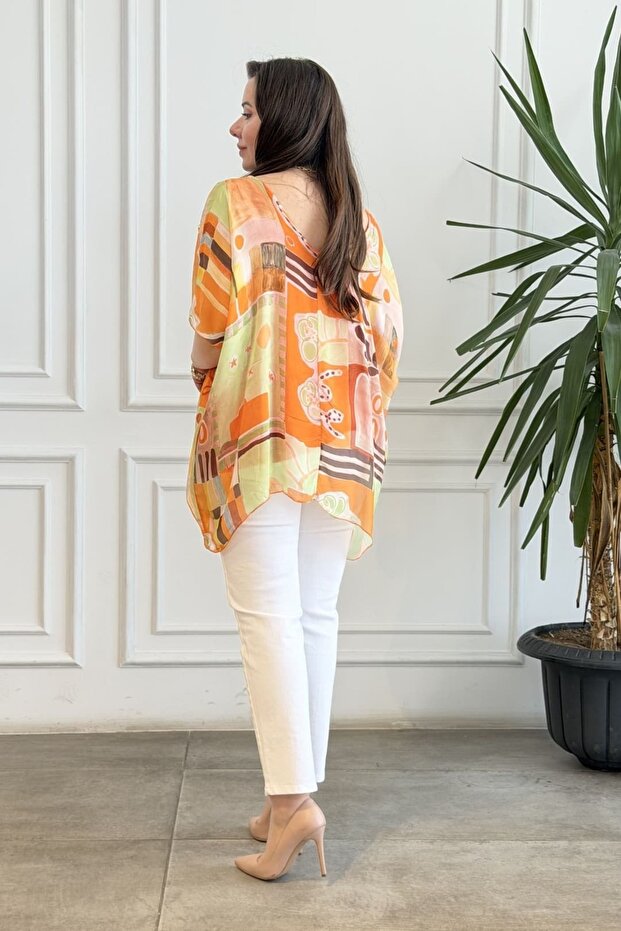 Patterned silk blouse - 6