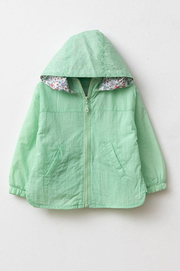 Premium Hooded Girls' Raincoat 2-9 Years Old Breathable Mesh Lined Lightweight Comfortable Stylish