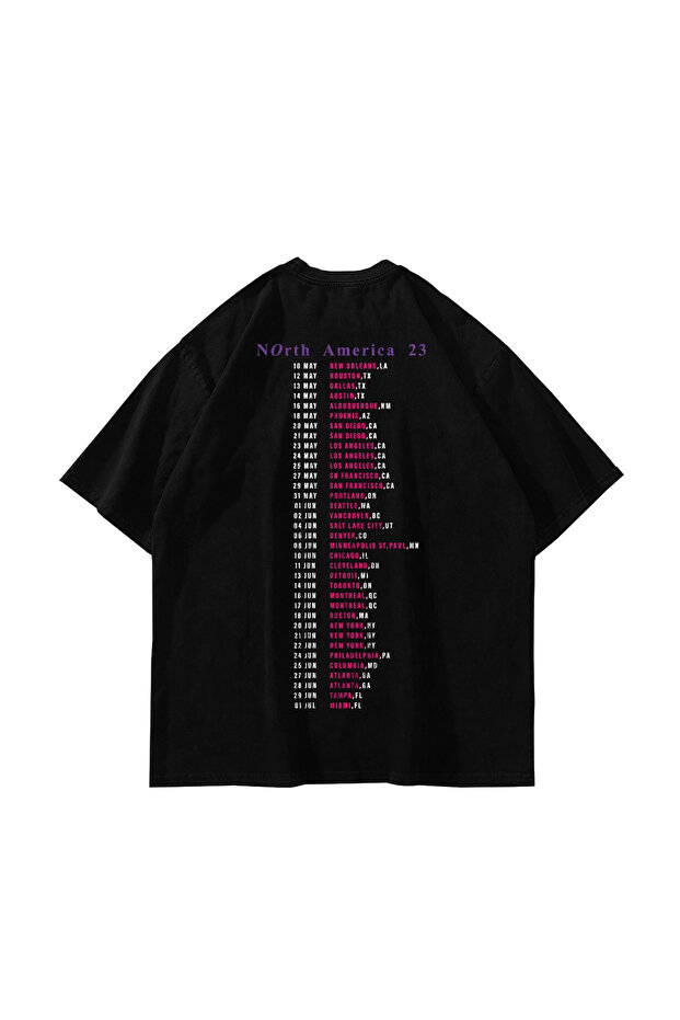 The Cure Printed Oversized Unisex Black Tshirt - 2
