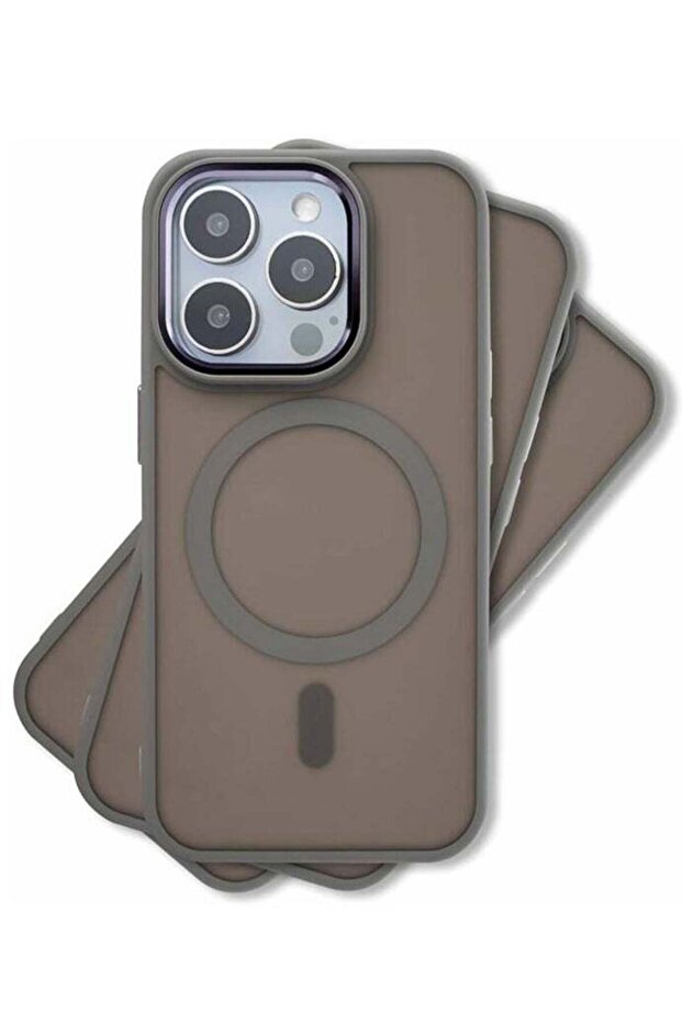 Silky Touch Compatible with MagSafe Case for iPhone 15 Pro - Full Protection, Metallic Camer