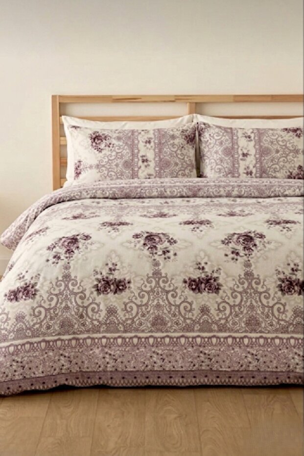 Vienna Breeze Double - Elastic Sheet - Cotton Duvet Cover Set