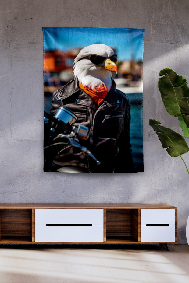 Funny Eagle Mafia Modern Patterned Wall Cloth Tapestry Pattern 453 - 1