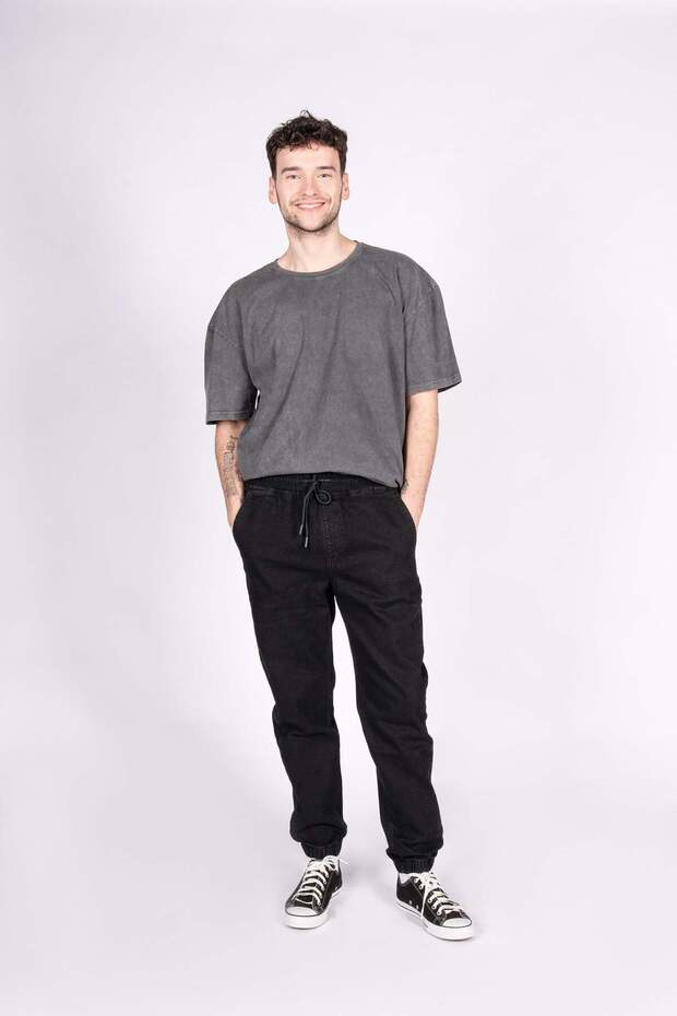 بنطلون جينز رجالي من Urban Comfy Black Rodeo