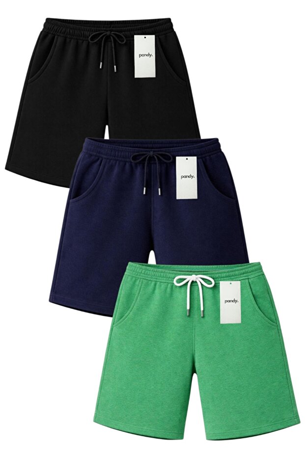 3-Pack Full-Fit Unisex Basic Shorts - 1