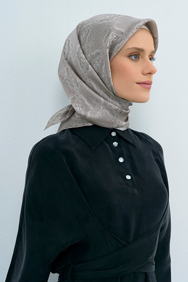 Eșarfă din mătase twill 9522D - 2