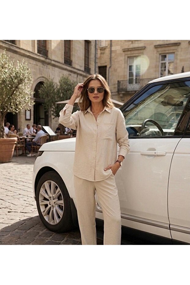 Linen Suit Two-Piece Set