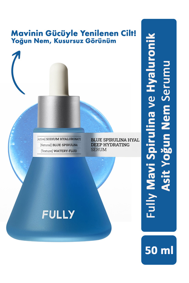 Blue Spirulina Hyal Deep Hydrating Serum - Blue Spirulina and Hyaluronic Acid Moisture Serum