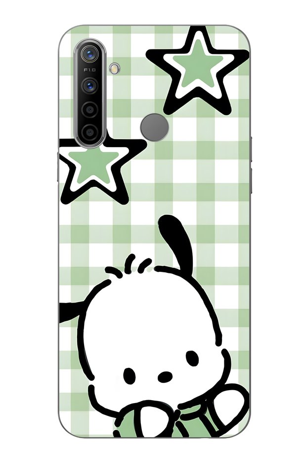 Realme 5I / 6I / C3 Compatible Cute Dog Pattern Transparent Phone Case