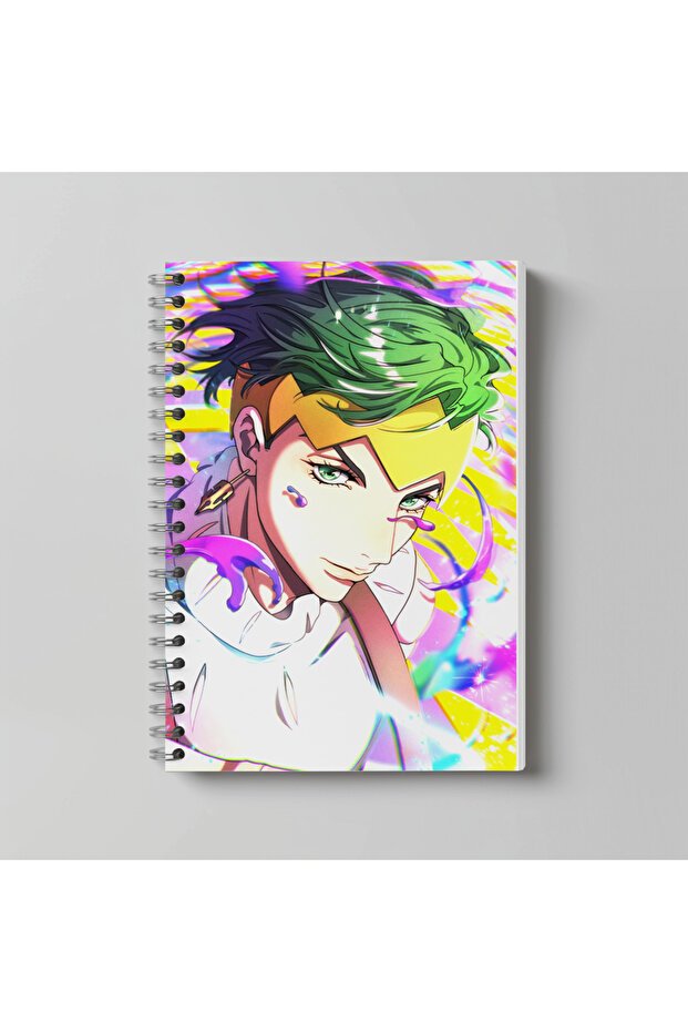 دفتر ملاحظات JOJO JoJo's Bizarre Adventure Anime مقاس A4، 60 ورقة، مطبوع عليه شخصيات بدون خطوط