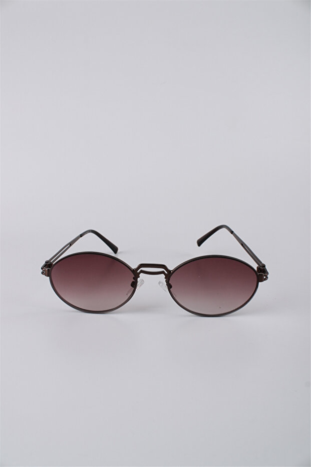 Oval Metal Frame Gradient Glass Unisex Sunglasses Gg25Lv2308R05