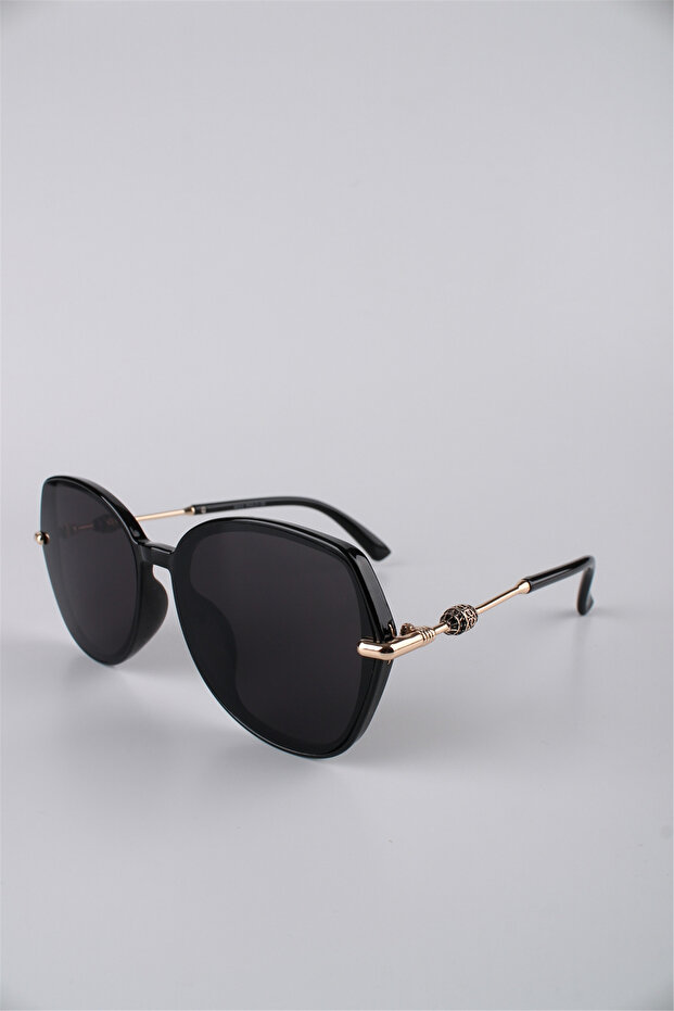 Women's Geometric Frame Sunglasses Black Gg25Lvet2308R01
