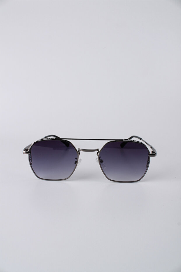 Smoked Frame Geometric Unisex Sunglasses Gg25Mp3413R02