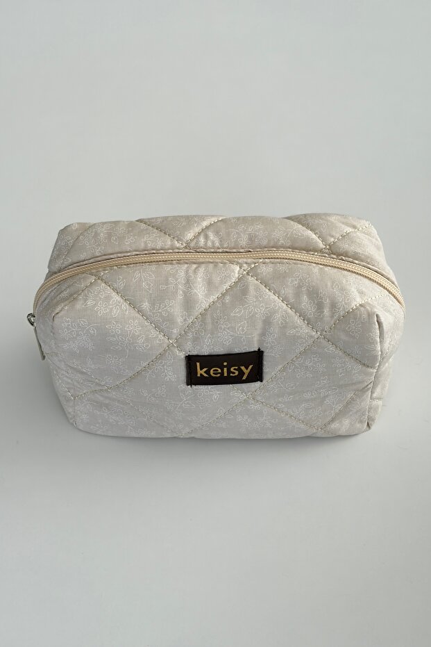 Patterned Puffy Makeup Bag - 2
