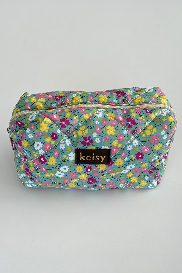 Patterned Puffy Makeup Bag