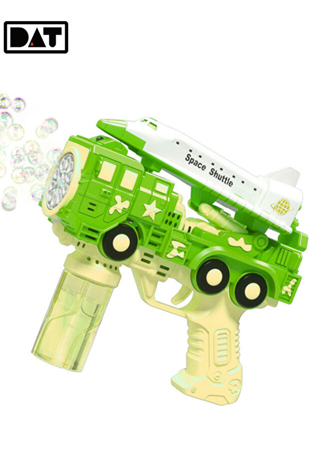 Automatic Bubble Gun with Lights and 360° Leak-Resistant Flip Design