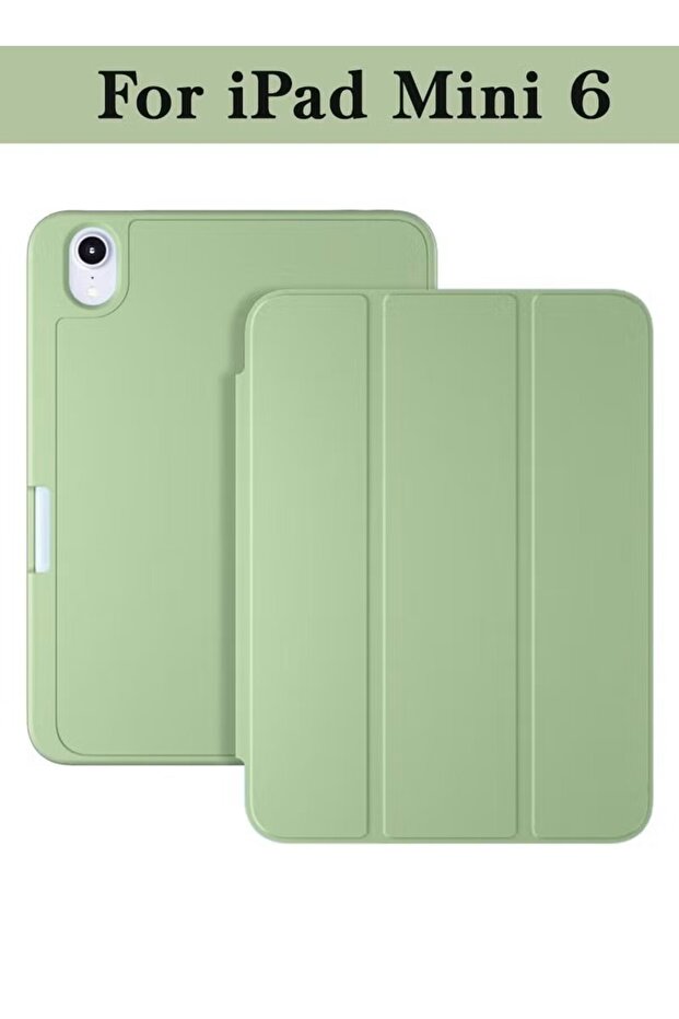 Case for iPad Mini 6 (2021) 8.3" - Silicone Smart Folding Cover with Pencil Holder - Slim & Durable