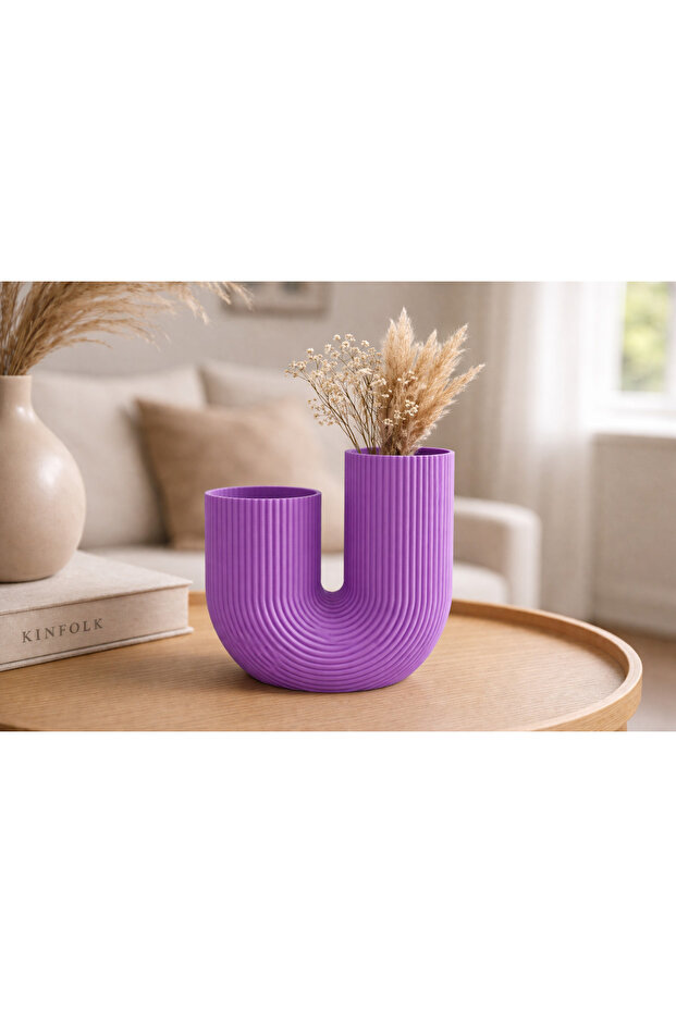 Modern U-Shaped Decorative Vase