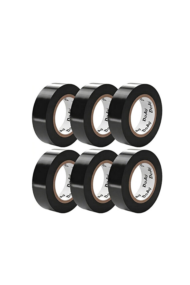 8 Pack Black Electrical Tape - 3