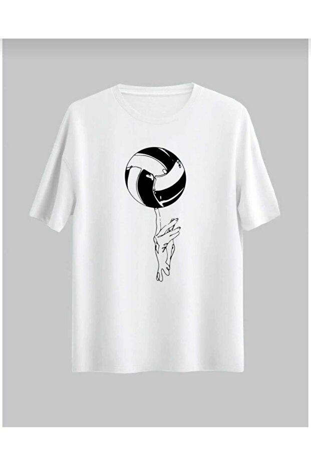 Cute Modeli New Season Printed Fabric Oversize Tshirt