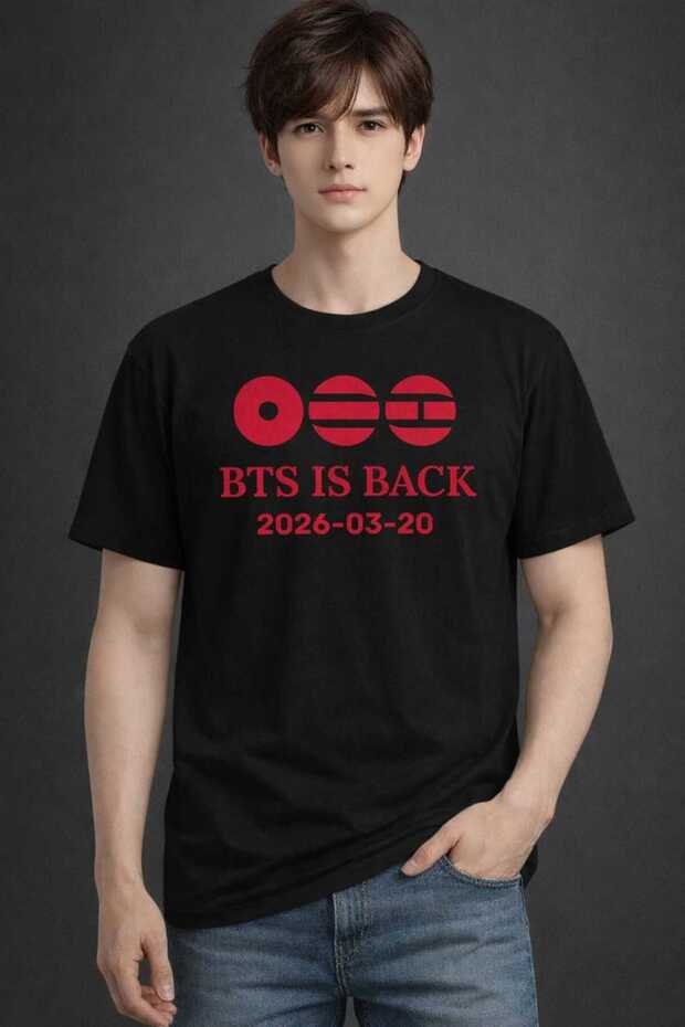 تيشيرت كبير الحجم مطبوع عليه Arirang World Tour BTS