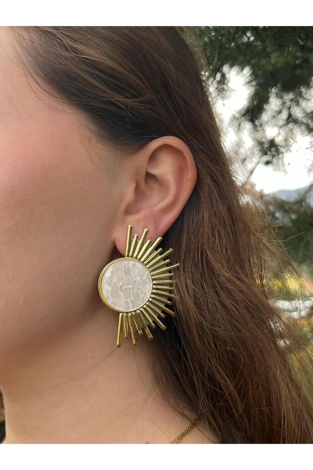 Elora Güneş Steel Earrings