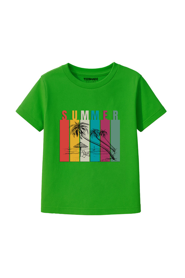 Summer Sunset T-Shirt for Unisex Kids – 100% Cotton Multiple Colors – Sizes 0-16 Years